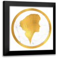 thumbnail image 1 of Lavoie, Tina 15x15 Black Modern Framed Museum Art Print Titled - Gibson Girl Cameo right, 1 of 5