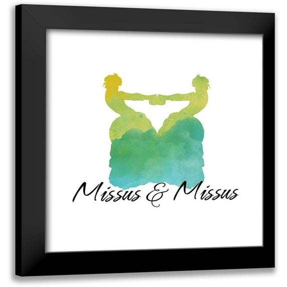 Lavoie, Tina 15x15 Black Modern Framed Museum Art Print Titled - Missus And Missus