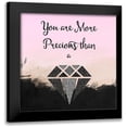 thumbnail image 1 of Lavoie, Tina 15x15 Black Modern Framed Museum Art Print Titled - More Precious, 1 of 5