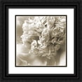 thumbnail image 1 of Lavoie, Tina 15x15 Black Ornate Wood Framed with Double Matting Museum Art Print Titled - Cream Peony, 1 of 4