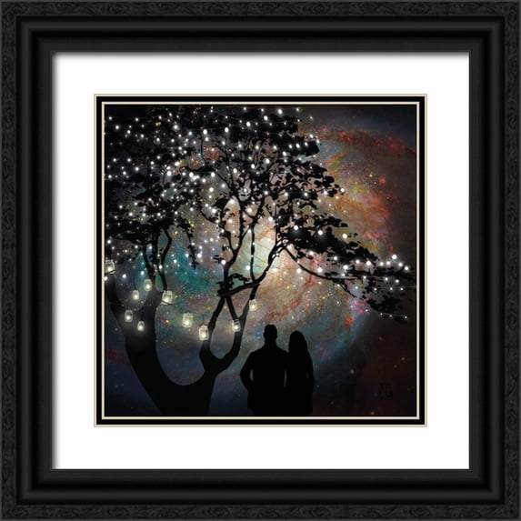 Lavoie, Tina 15x15 Black Ornate Wood Framed with Double Matting Museum Art Print Titled - Date Night
