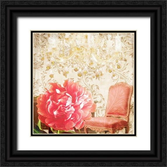 Lavoie, Tina 15x15 Black Ornate Wood Framed with Double Matting Museum Art Print Titled - Hotel Regina Paris Reception Desk