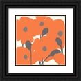 thumbnail image 1 of Lavoie, Tina 15x15 Black Ornate Wood Framed with Double Matting Museum Art Print Titled - Poppies In The Sun II, 1 of 4