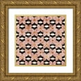 thumbnail image 1 of Lavoie, Tina 15x15 Gold Ornate Wood Framed with Double Matting Museum Art Print Titled - Art Deco Flowers Pattern, 1 of 4