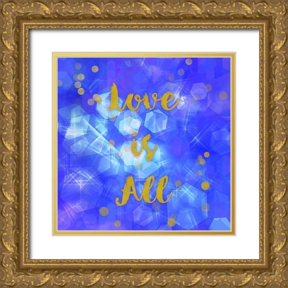 Lavoie, Tina 15x15 Gold Ornate Wood Framed with Double Matting Museum Art Print Titled - Love Is All