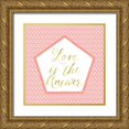 thumbnail image 1 of Lavoie, Tina 15x15 Gold Ornate Wood Framed with Double Matting Museum Art Print Titled - Love Is The Answer, 1 of 4