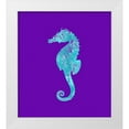 thumbnail image 1 of Lavoie, Tina 15x16 White Modern Wood Framed Museum Art Print Titled - Sponge Seahorse Aqua, 1 of 4