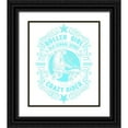 thumbnail image 1 of Lavoie, Tina 15x17 Black Ornate Wood Framed with Double Matting Museum Art Print Titled - Roller Girl Aqua Tee, 1 of 4