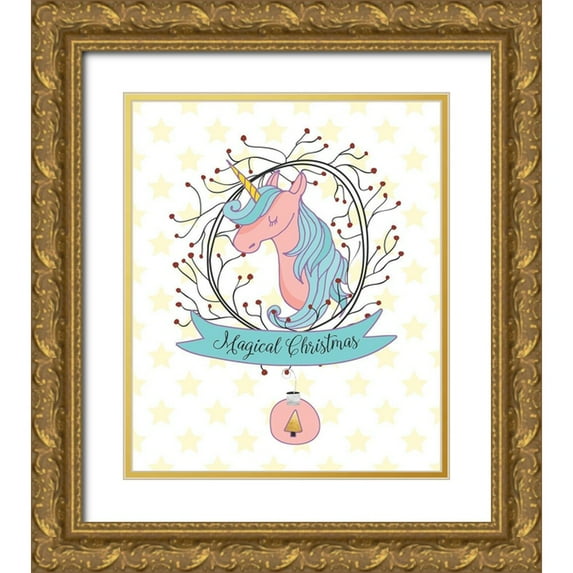 Lavoie, Tina 15x17 Gold Ornate Wood Framed with Double Matting Museum Art Print Titled - Magical Christmas