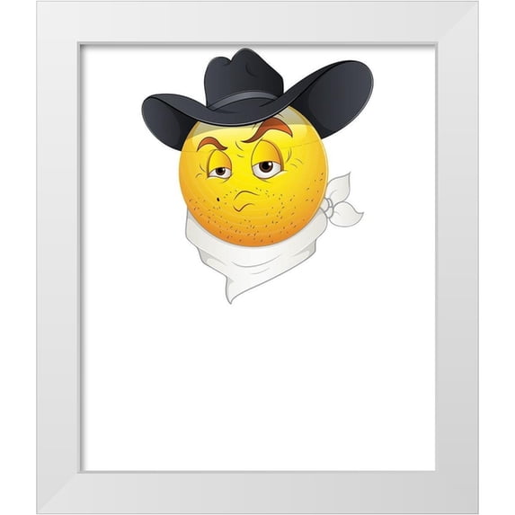 Lavoie, Tina 15x17 White Modern Wood Framed Museum Art Print Titled - Born To Be A Cowboy Tee