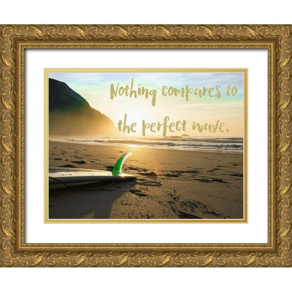 Lavoie, Tina 18x15 Gold Ornate Wood Framed with Double Matting Museum Art Print Titled - The Perfect Wave