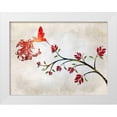 thumbnail image 1 of Lavoie, Tina 18x15 White Modern Wood Framed Museum Art Print Titled - Hummingbird of Paradise Sunset, 1 of 4
