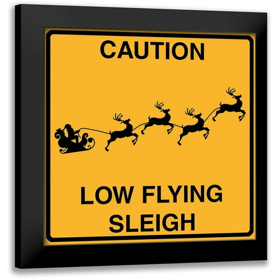 Lavoie, Tina 20x20 Black Modern Framed Museum Art Print Titled - Low Flying Sleigh