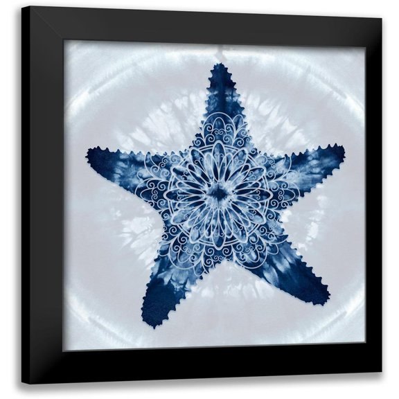 Lavoie, Tina 20x20 Black Modern Framed Museum Art Print Titled - Starfish Mandala