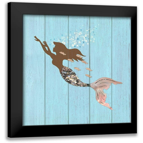 Lavoie, Tina 20x20 Black Modern Framed Museum Art Print Titled - Swimming With The Fishes I