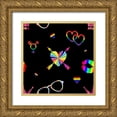 thumbnail image 1 of Lavoie, Tina 20x20 Gold Ornate Wood Framed with Double Matting Museum Art Print Titled - LGBTQ Icon Pattern, 1 of 4