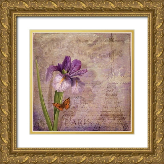 Lavoie, Tina 20x20 Gold Ornate Wood Framed with Double Matting Museum Art Print Titled - Ville de Paris I