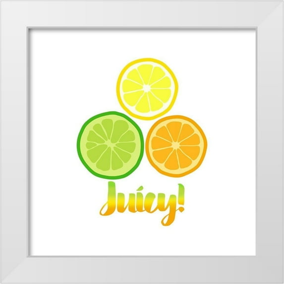 Lavoie, Tina 20x20 White Modern Wood Framed Museum Art Print Titled - Juicy white