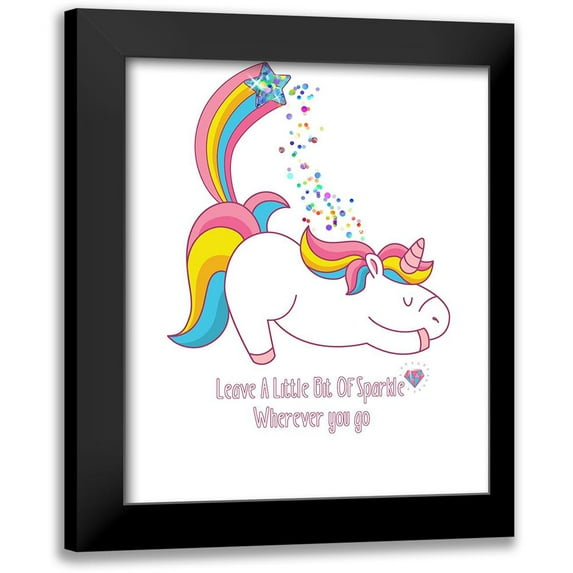 Lavoie, Tina 20x23 Black Modern Framed Museum Art Print Titled - Leave A Little Bit Of Sparkle 2 Tee