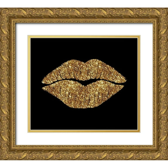 Lavoie, Tina 23x20 Gold Ornate Wood Framed with Double Matting Museum Art Print Titled - 24 Karat Kiss