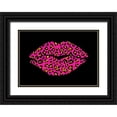 thumbnail image 1 of Lavoie, Tina 24x18 Black Ornate Wood Framed with Double Matting Museum Art Print Titled - Pink Leopard Lips, 1 of 4