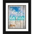 thumbnail image 1 of Lavoie, Tina 25x32 Black Ornate Wood Framed with Double Matting Museum Art Print Titled - Livin La Vida Boca, 1 of 4