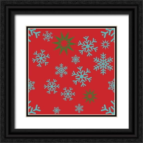 Lavoie, Tina 26x26 Black Ornate Wood Framed with Double Matting Museum Art Print Titled - Beautiful Christmas XI