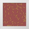 thumbnail image 1 of Lavoie, Tina 26x26 White Modern Wood Framed Museum Art Print Titled - Marsala Golden Matchstick Confetti, 1 of 4