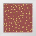 thumbnail image 1 of Lavoie, Tina 26x26 White Modern Wood Framed Museum Art Print Titled - Merlot Golden Round Confetti, 1 of 4