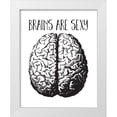thumbnail image 1 of Lavoie, Tina 26x32 White Modern Wood Framed Museum Art Print Titled - Brains are Sexy black, 1 of 4