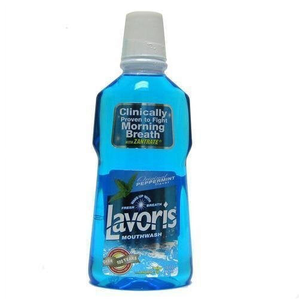Lavoris Mouthwash, Original Peppermint 15 fl oz /444 ml (PACK of 2) C14