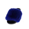 thumbnail image 1 of Lavra Women's Plush Faux Fur Slide Furry Slip On Sandals, 1 of 2