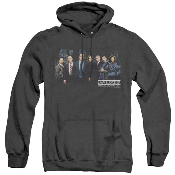 Law And Order Svu Cast Adult Heather Hoodie Sweatshirt Black
