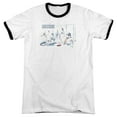 thumbnail image 1 of Law And Order Svu Dominos Adult Ringer T-Shirt White Black, 1 of 1