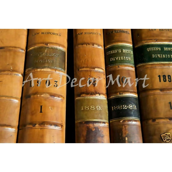 Law Books - CANVAS OR FINE PRINT WALL ART