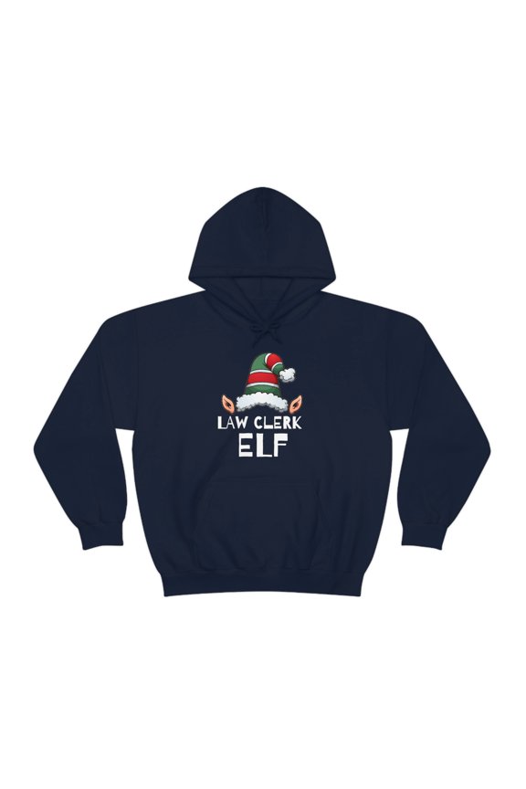Law Clerk Elf Unisex Hoodie, S-5XL Christmas Holidays Xmas Elves