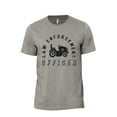 thumbnail image 1 of Law Enforcement Officer Men's Modern Fit Fun Casual T-Shirt Printed Graphic Tee Military Grey Small, 1 of 3