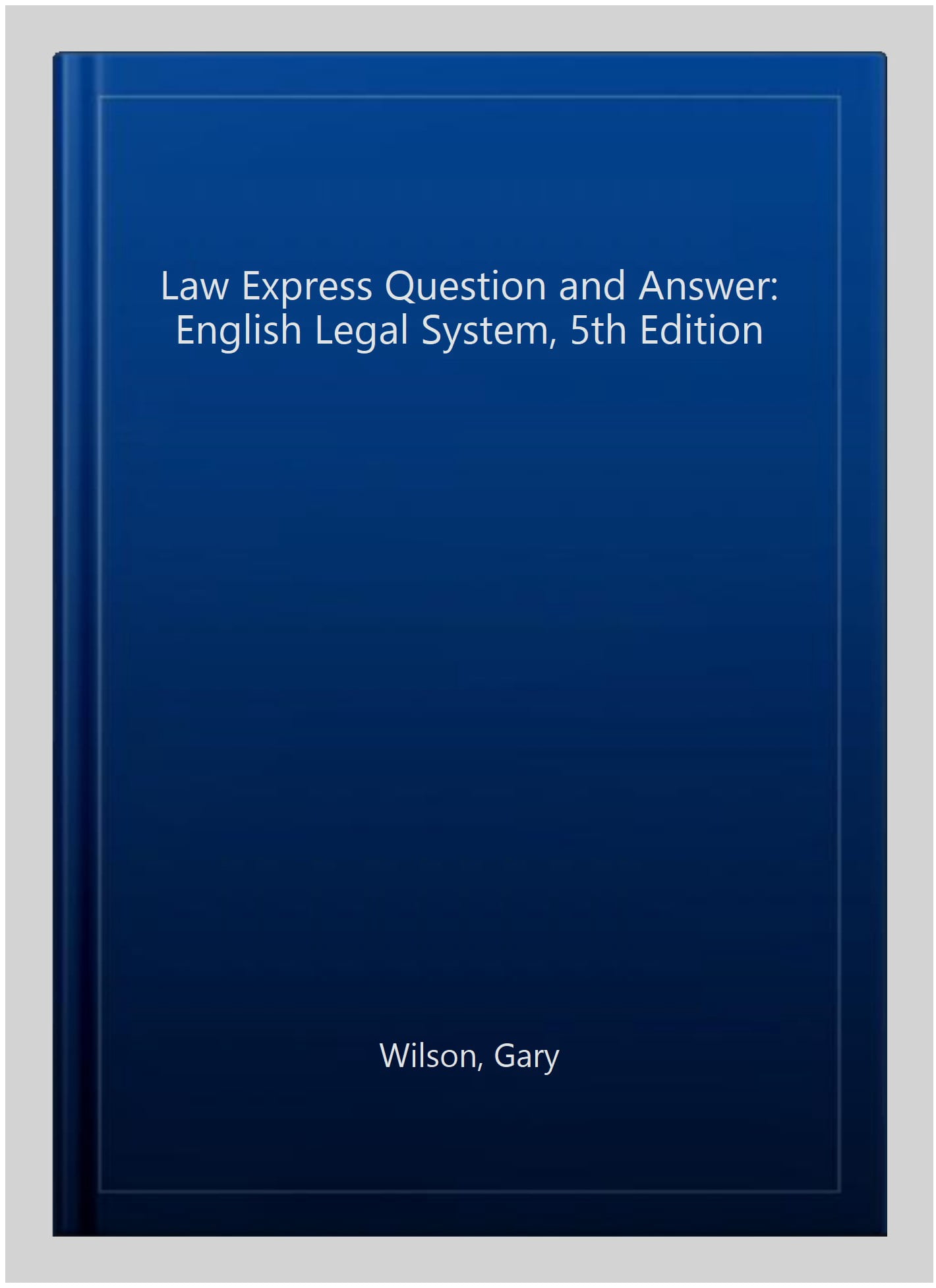 Law Express Question And Answer: English Legal System, 5th E - Walmart.com