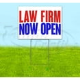 thumbnail image 1 of Law Firm Now Open (18" x 24") Yard Sign, Includes Metal Step Stake, 1 of 6