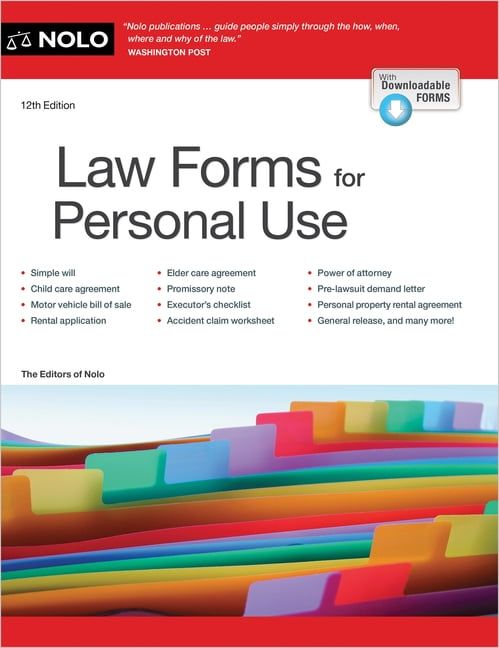 Law Forms for Personal Use (Paperback) by The Editors of Nolo Nolo the Editors