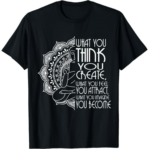 Law Of Attraction Spiritual Buddha Meditation Gifts Men Yoga T-Shirt