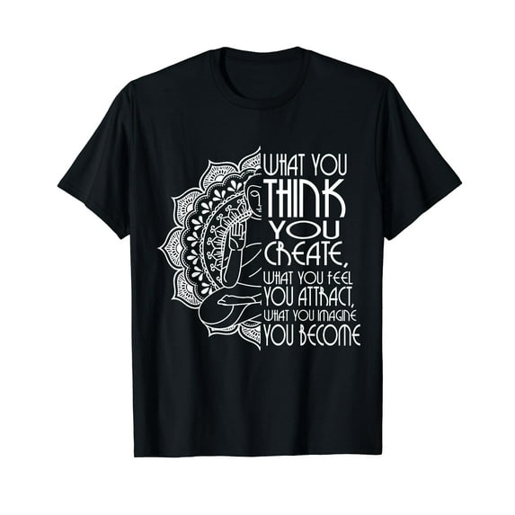 Law Of Attraction Spiritual Buddha Meditation Gifts Men Yoga T-Shirt