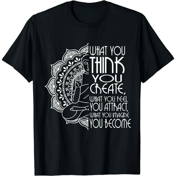Law Of Attraction Spiritual Buddha Meditation Gifts Women Yoga T-Shirt Black X-Large