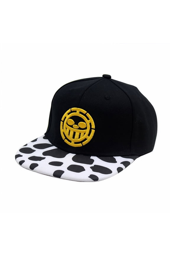Law One Piece Adorable Anime Themed Baseball Cap - Fun CartoonGraphics, Comfortable Fit for Anime Fans