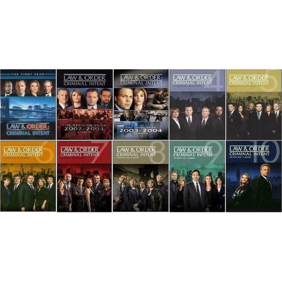 Law & Order Criminal Intent Complete Series Seasons 1-10 (DVD)