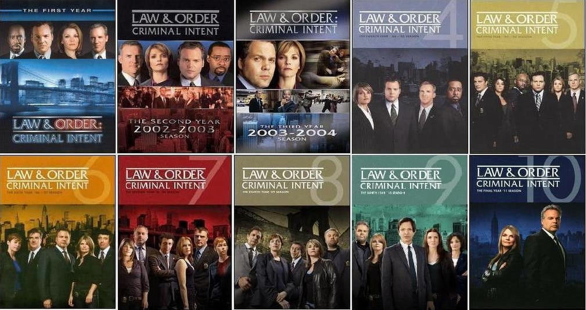 Law Order Criminal Intent Complete Series Seasons 1-10 (DVD