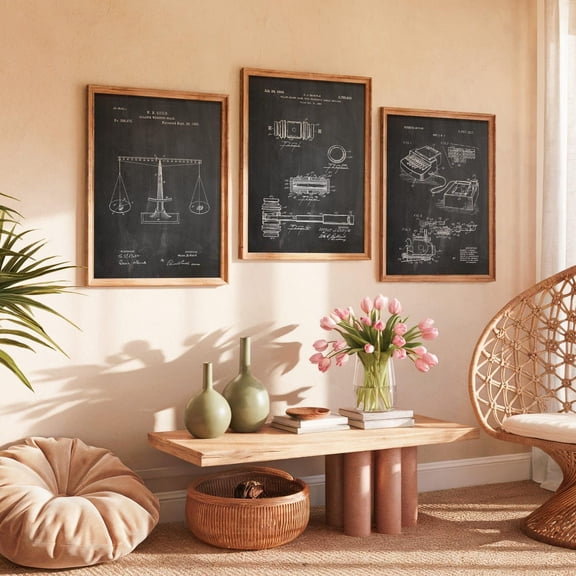 Law Order Patent Art Prints Lawyer Set 3 Unframed Paper Print 8x12