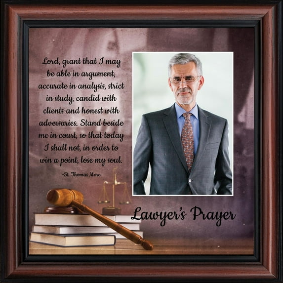 Law School Gifts for Lawyer, Lawyer Gifts for Women, Law Office Art, Attorney Gifts for Men, Gift for Law Student, Law school Graduation Gifts, St Thomas Moore Lawyer's Prayer Office Decorations, 6444