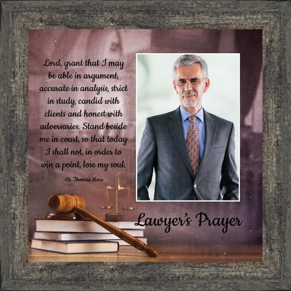 Law School Gifts for Lawyer, Lawyer Gifts for Women, Law Office Art, Attorney Gifts for Men, Gift for Law Student, Law school Graduation Gifts, St Thomas Moore Lawyer's Prayer Office Decorations, 6444