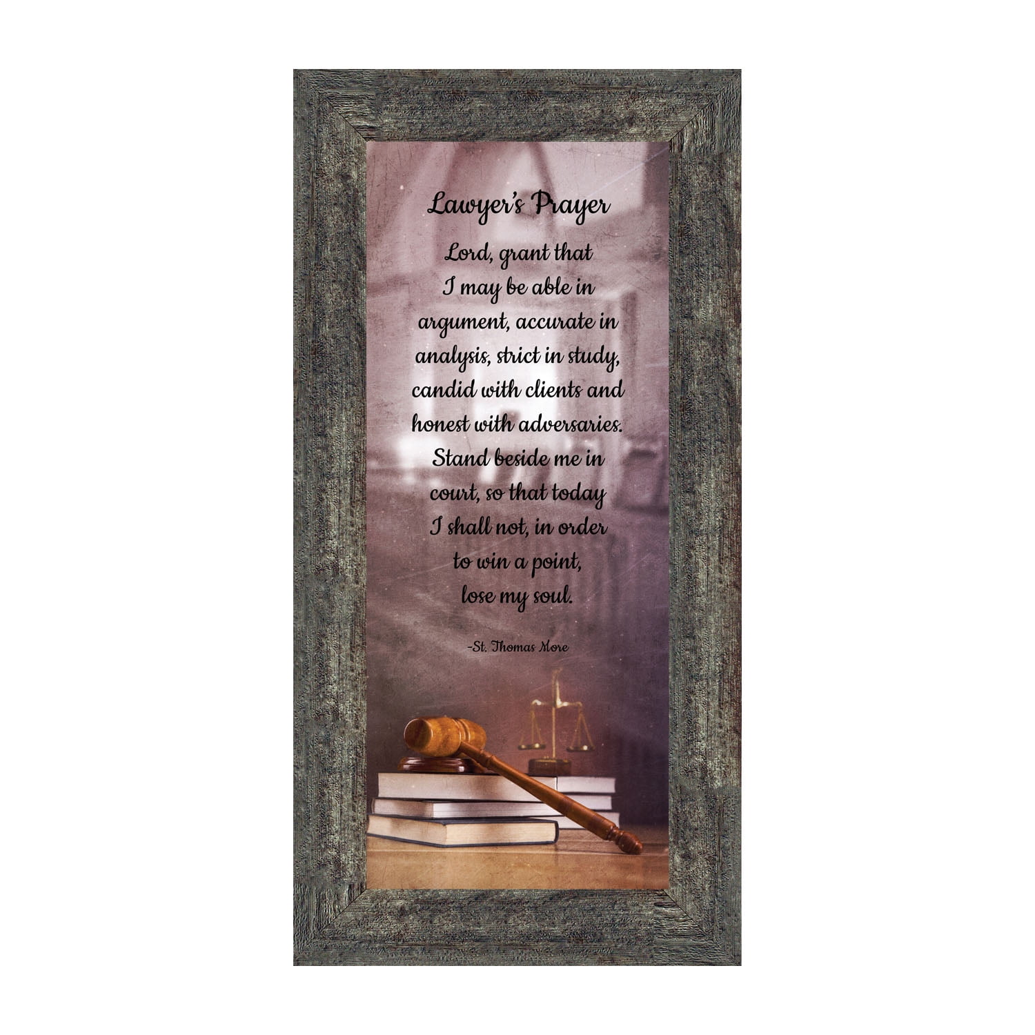 Law School Gifts for Lawyer, Lawyer Gifts for Women, Law Office Art, Attorney Gifts for Men, Gift for Law Student, Law school Graduation Gifts, St Thomas Moore Lawyer's Prayer Office Decorations, 7443
